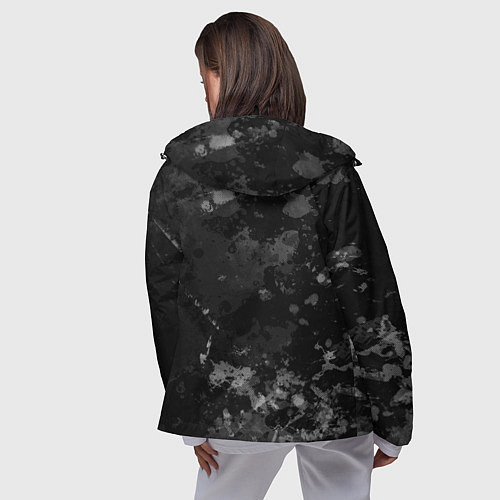 Женская ветровка Порше Porsche серый фон / 3D-Черный – фото 4