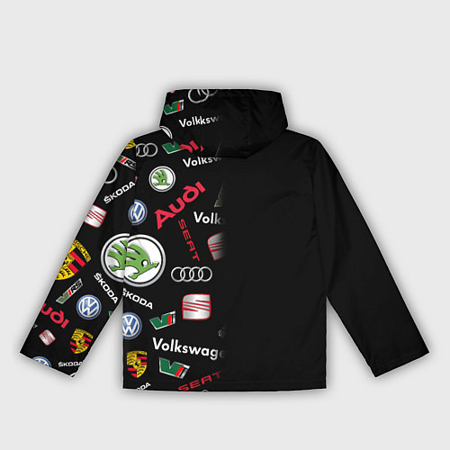 Женская ветровка Volkswagen Group Half Pattern / 3D-Белый – фото 2