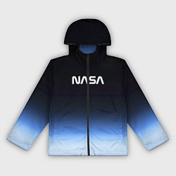 Ветровка с капюшоном женская NASA с МКС, цвет: 3D-черный