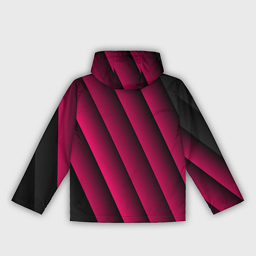 Женская ветровка Red Stripe 3D Красные полосы / 3D-Черный – фото 2
