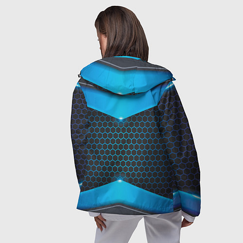 Женская ветровка 3D NEON БРОНЬ / 3D-Черный – фото 4