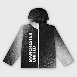 Ветровка с капюшоном женская МАНЧЕСТЕР ЮНАЙТЕД Шум По вертикали, цвет: 3D-белый
