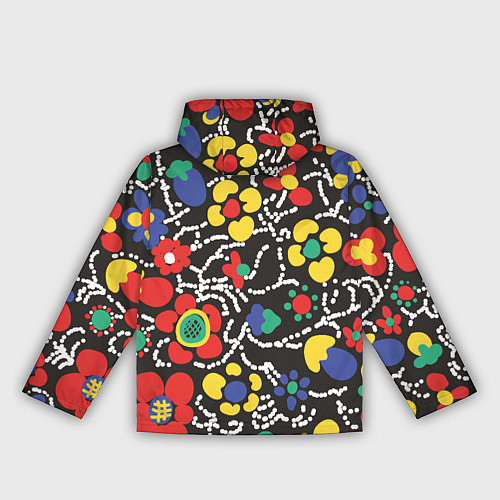 Женская ветровка Узор Цветочный сон / 3D-Черный – фото 2