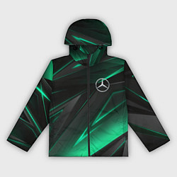 Ветровка с капюшоном женская MERCEDES-BENZ AMG NEON STRIPES PETRONAS, цвет: 3D-черный