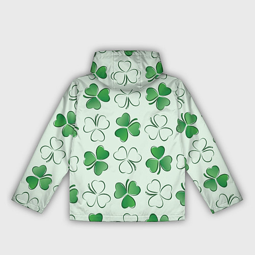 Женская ветровка Трехлистный клевер День Св Патрика / 3D-Белый – фото 2