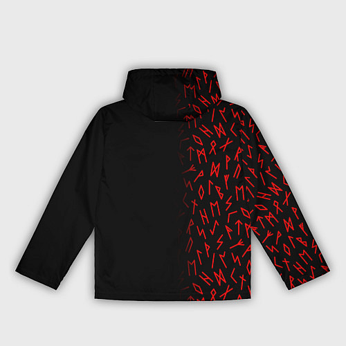Женская ветровка Вегвизир Half runes pattern / 3D-Белый – фото 2