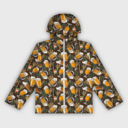 Ветровка с капюшоном женская Хмель и Пиво, цвет: 3D-белый
