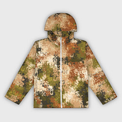 Ветровка с капюшоном женская Камуфляж Василиск Степь, цвет: 3D-белый