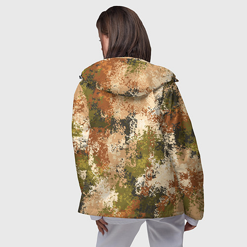 Женская ветровка Камуфляж Василиск Степь / 3D-Черный – фото 4