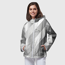 Ветровка с капюшоном женская JAGUR, цвет: 3D-белый — фото 2
