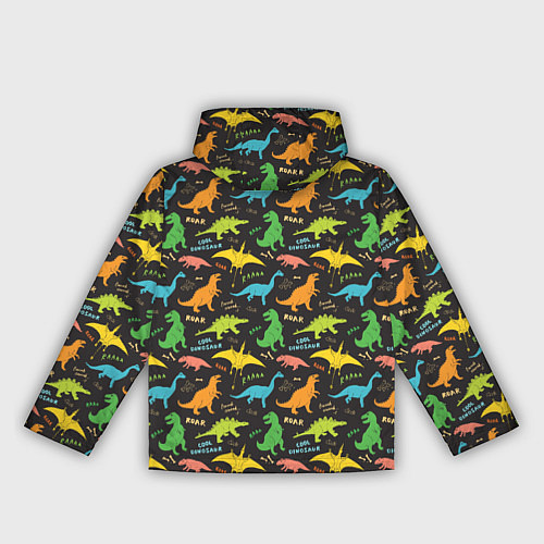 Женская ветровка Разноцветные Динозавры / 3D-Белый – фото 2
