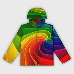 Женская ветровка Спираль Модный узор 2023 Неон