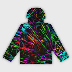 Ветровка с капюшоном женская Neon pattern Vanguard, цвет: 3D-черный