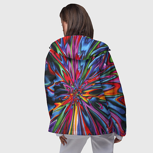 Женская ветровка Color pattern Impressionism / 3D-Черный – фото 4