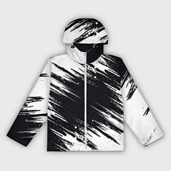 Ветровка с капюшоном женская БЕЛАЯ КРАСКА БРЫЗГИ, цвет: 3D-белый