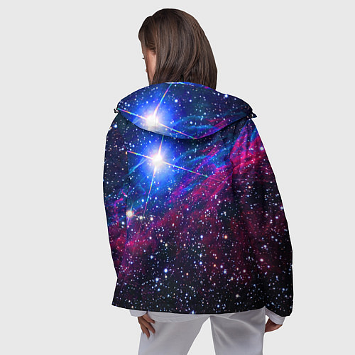 Женская ветровка Открытый космос Star Neon / 3D-Черный – фото 4
