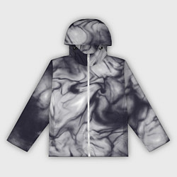 Ветровка с капюшоном женская Бело-черный тай-дай, цвет: 3D-белый