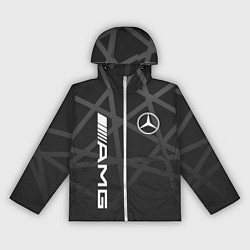 Ветровка с капюшоном женская MERCEDES - BENZ МЕРСЕДЕС, цвет: 3D-белый