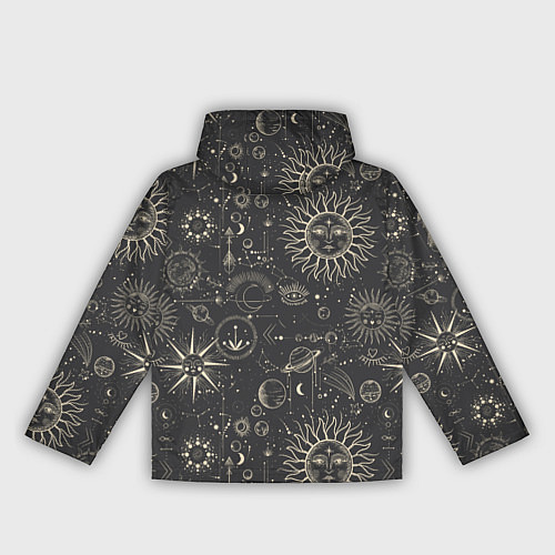 Женская ветровка Небесные тела, созвездия, солнце, космос, мистика / 3D-Белый – фото 2