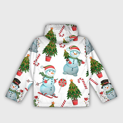 Женская ветровка НОВОГОДНИЕ ПЕРСОНАЖИ NEW YEARS CHARACTERS / 3D-Белый – фото 2