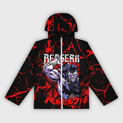 Ветровка с капюшоном женская БЕРСЕРК BERSERK GUTS, цвет: 3D-белый