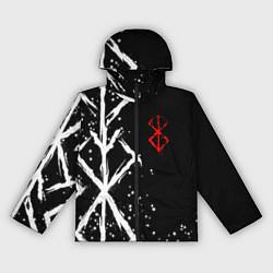 Ветровка с капюшоном женская БЕРСЕРК - КЛЕЙМО ЖЕРТВЫ, цвет: 3D-черный