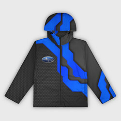 Ветровка с капюшоном женская SUBARU - СУБАРУ ТЕХНОЛОГИЧЕСКАЯ БРОНЯ, цвет: 3D-черный