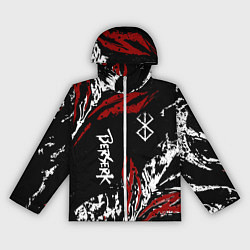 Ветровка с капюшоном женская BERSERK BLACK MASK - БЕРСЕРК ЧЁРНАЯ МАСКА, цвет: 3D-белый