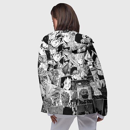 Женская ветровка Дорохэдоро pattern / 3D-Черный – фото 4