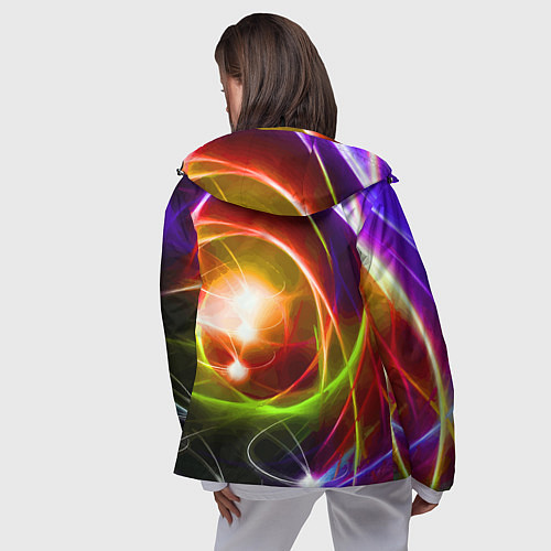 Женская ветровка Галактическое звёздное пространство Galactic Star / 3D-Черный – фото 4