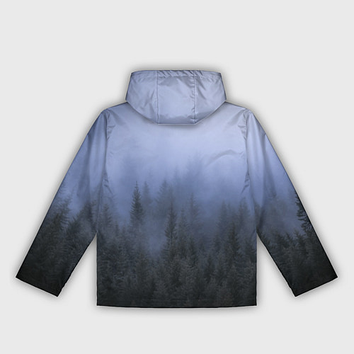 Женская ветровка Лес в ночи / 3D-Белый – фото 2