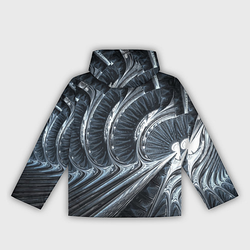 Женская ветровка Фрактальный абстрактный паттерн Броня Fractal Abst / 3D-Белый – фото 2