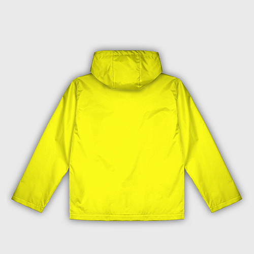 Женская ветровка Однотонный неоновый лимонный желтый тон / 3D-Белый – фото 2