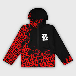 Ветровка с капюшоном женская Zenless Zone Zero капля арт, цвет: 3D-черный