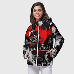 Ветровка с капюшоном женская XXXTENTACION YOU ARE NOT ALONE, цвет: 3D-белый — фото 2