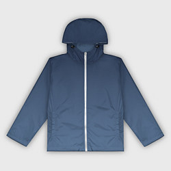 Ветровка с капюшоном женская Gradient Dark Blue, цвет: 3D-белый
