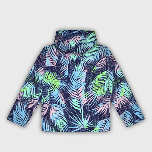 Женская ветровка Разноцветные Листья Пальм / 3D-Белый – фото 2