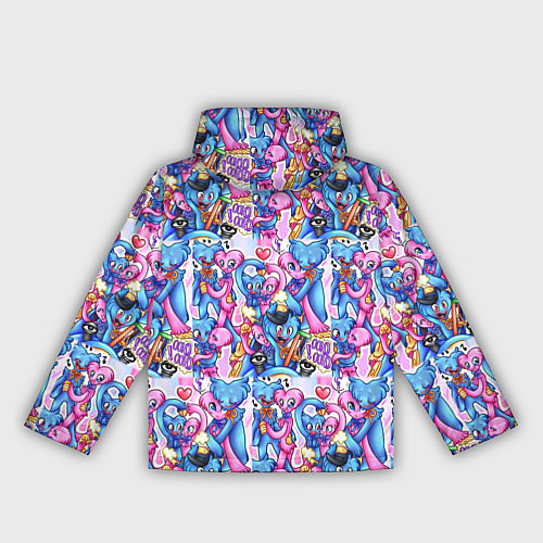 Женская ветровка POPPY PLAYTIME HAGGY WAGGY AND KISSY MISSY LOVE / 3D-Белый – фото 2