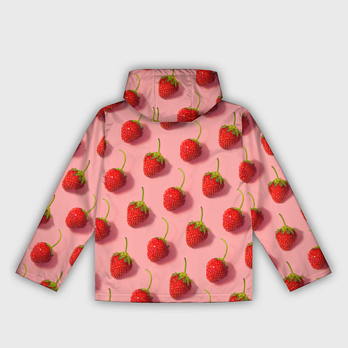 Женская ветровка Strawberry Pattern / 3D-Черный – фото 2