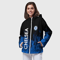 Ветровка с капюшоном женская Chelsea пламя, цвет: 3D-белый — фото 2