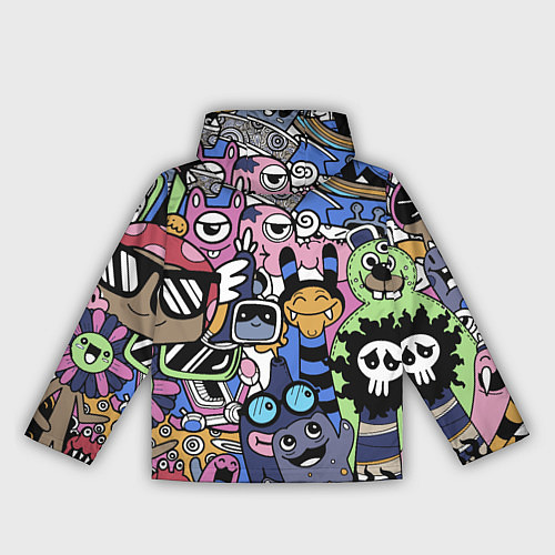 Женская ветровка Милые и веселые монстры / 3D-Белый – фото 2
