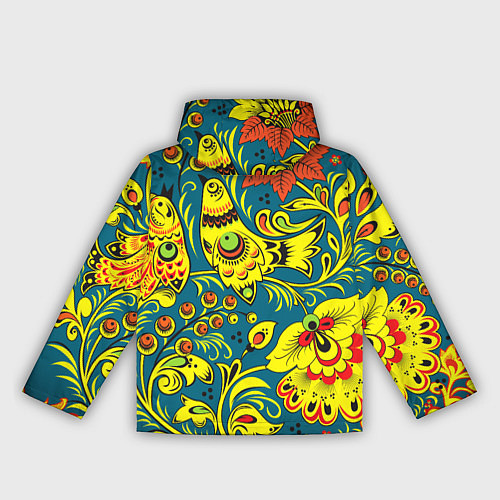 Женская ветровка Хохломская Роспись Две Птицы / 3D-Белый – фото 2