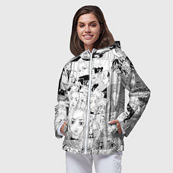 Ветровка с капюшоном женская Tokyo Revengers паттерн, цвет: 3D-белый — фото 2