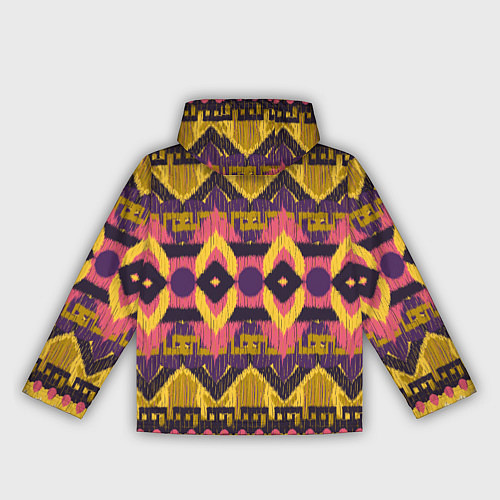 Женская ветровка Африканский узор орнамент из шерсти Africa Wool Pa / 3D-Белый – фото 2