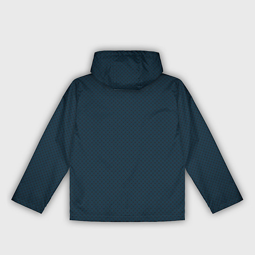 Женская ветровка Черная сетка на темно синем / 3D-Белый – фото 2