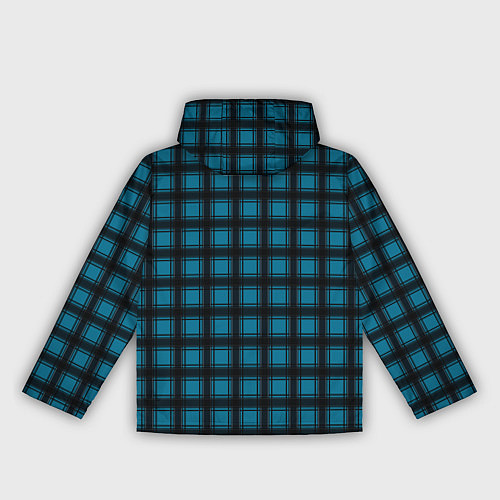 Женская ветровка Black and blue plaid / 3D-Белый – фото 2
