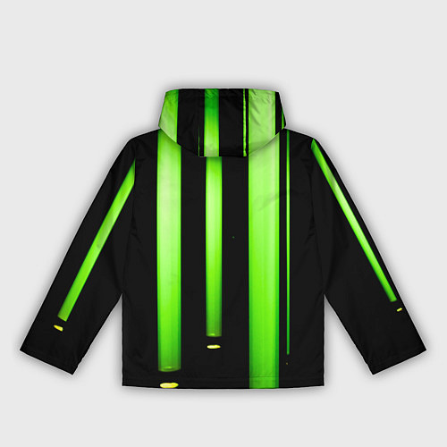 Женская ветровка Абстрактные неоновые колбы с кислотой - Зелёный / 3D-Белый – фото 2