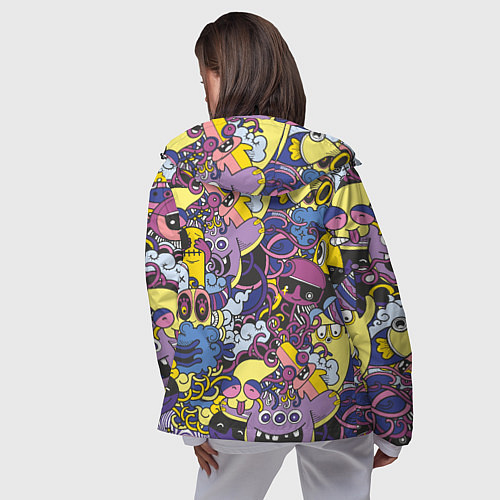 Женская ветровка Монстры-такие монстры / 3D-Черный – фото 4