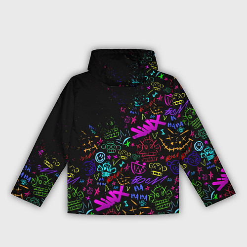 Женская ветровка League Of Legends неон - Arcane logo / 3D-Белый – фото 2