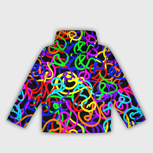Женская ветровка Неоновый беспорядок / 3D-Белый – фото 2